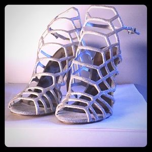 Madden Girl silver high heels